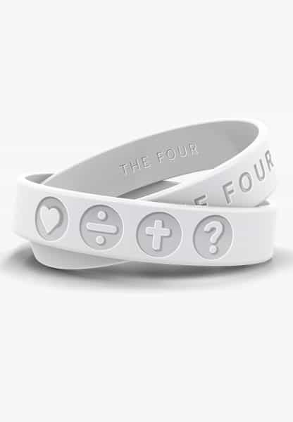 The FOUR bracelet in white